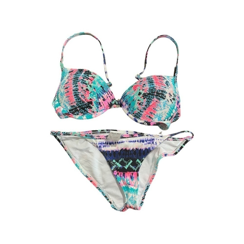 NWOT Multicolor Matching Top & Bottom Swimsuit Size S